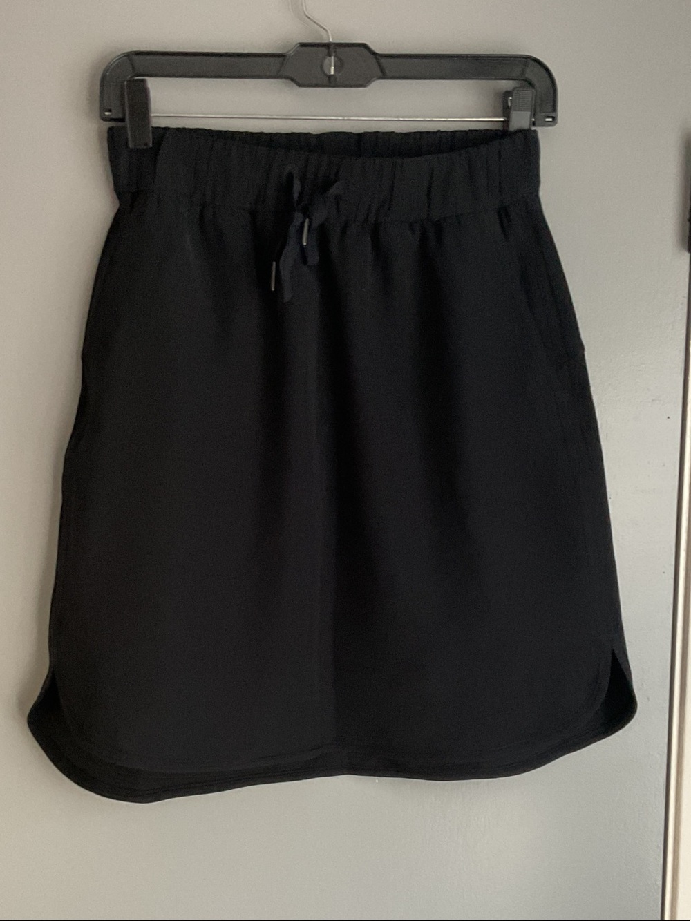 lululemon athletica Black Drawstring Mini Skirt